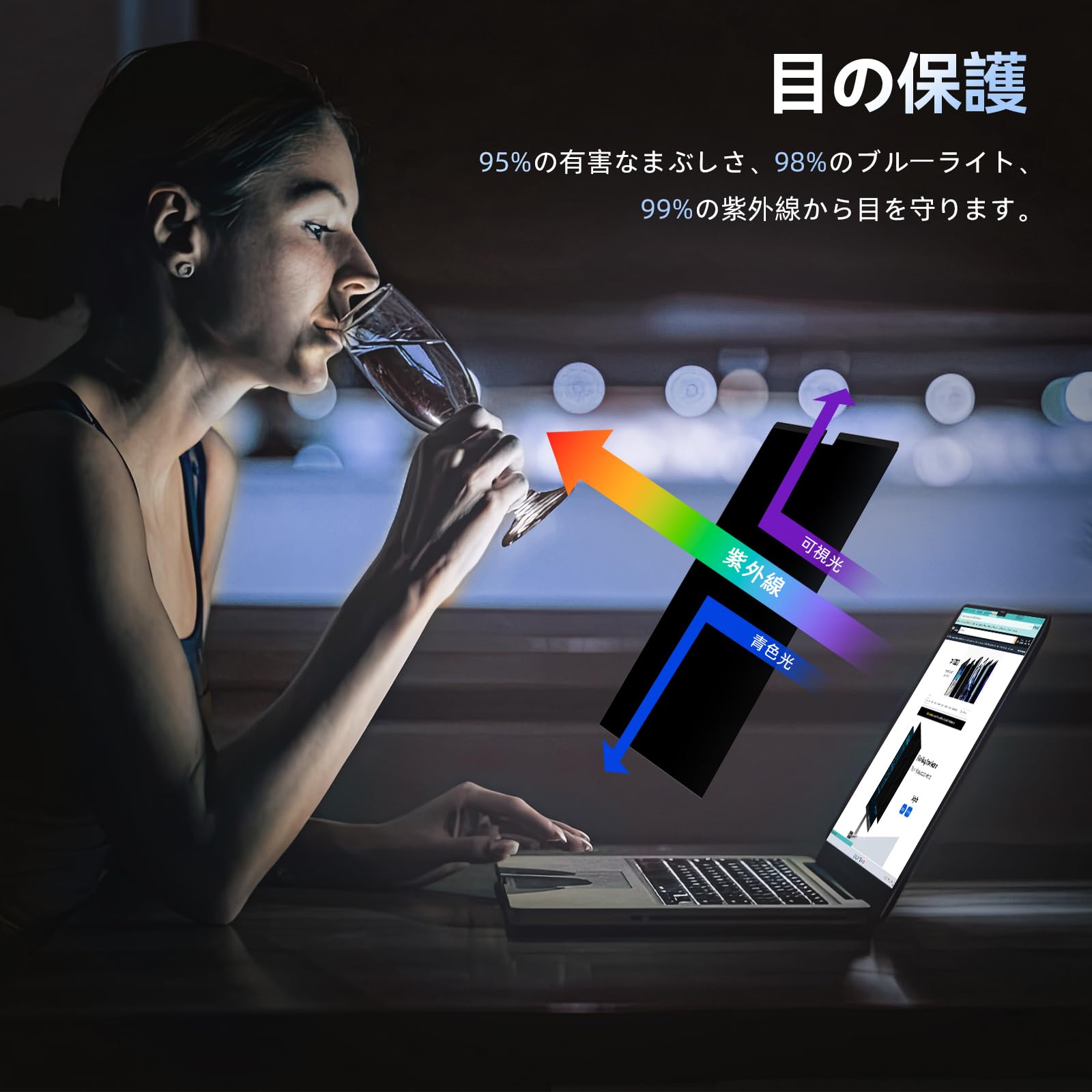 Amazon | 覗き見防止 マグネット式 Macbook Pro 13 Inch (2016